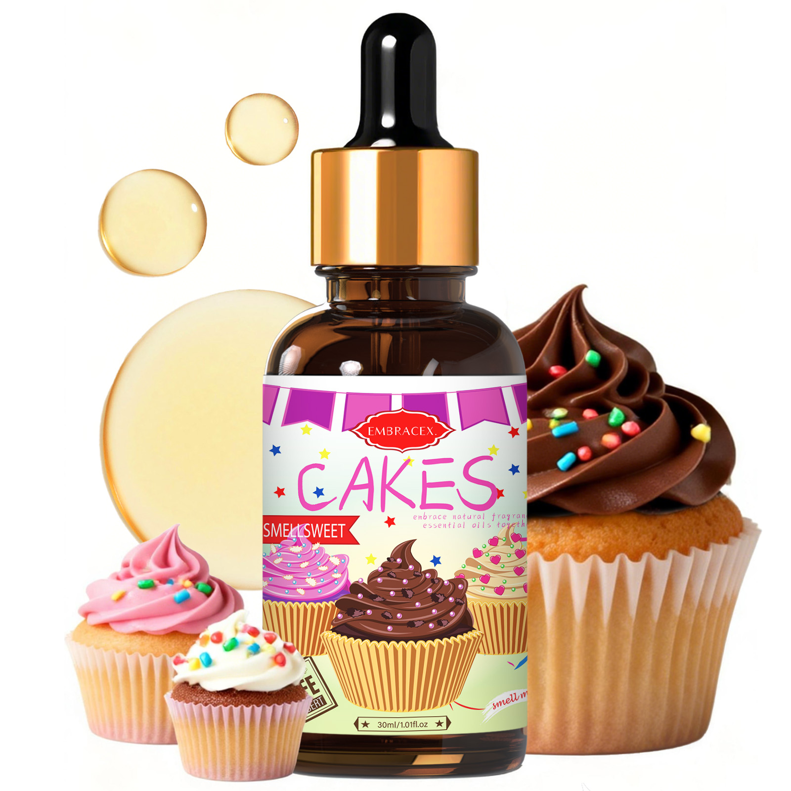 Candle Making Supplies Fragrance Oils - 30ml Olejek Zapachowy Cakes, Akcesoria Samochodowe,